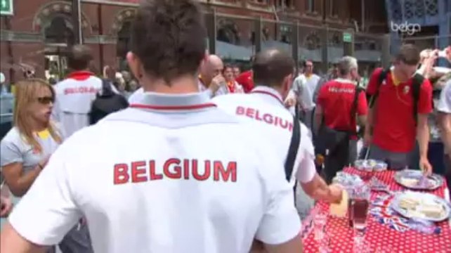 L'équipe olympique belge arrive à Londres
