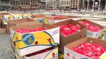 La Grand-Place de Bruxelles se pare de fleurs