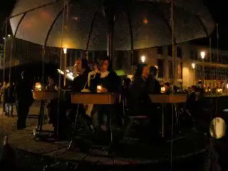 Animation Brief place de l'Albertine pour la nuit blanche à Bruxelles