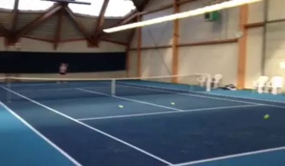 Clijsters entraîne Flipkens (vidéo 2)