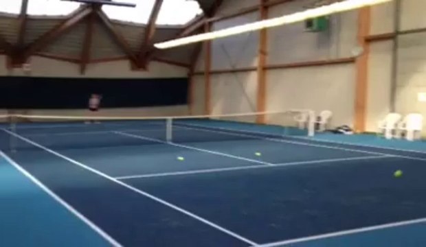 Clijsters entraîne Flipkens (vidéo 2)