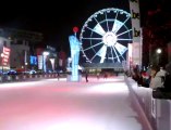Surya Bonaly inaugure la patinoire des Plaisirs d'Hiver