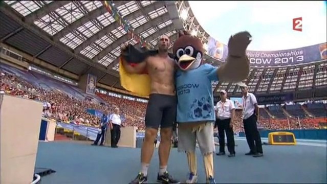 Finale lancer du disque (H) - ChM 2013 athlétisme (Harting)