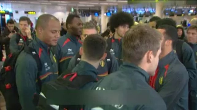 Les Diables s'envolent confiants vers la Macédoine