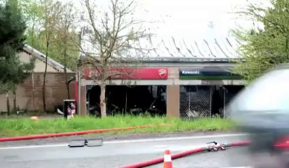 Francorchamps: incendie du garage moto Kockelmann