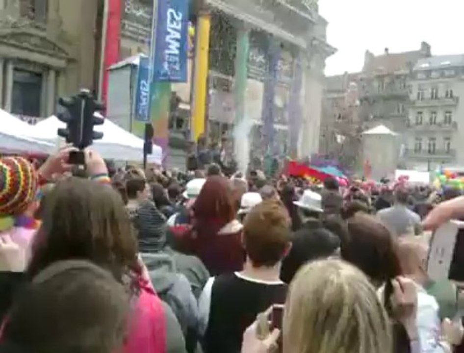 Coup d'envoi de la Belgian Pride à Bruxelles