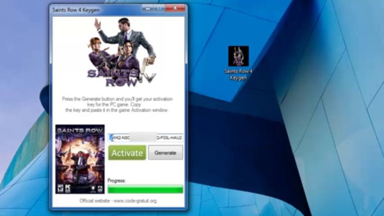 Saints Row iv générateur de clé