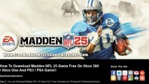 Madden NFL 25 Game Game Free on Xbox 360 And PS3