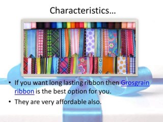 Tips on Buying Grosgrain Ribbon