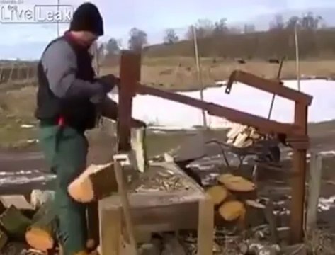 Odun kesmek hiç bu kadar kolay olmamıştı!