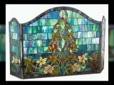 Tiffany Style Fireplace Screens