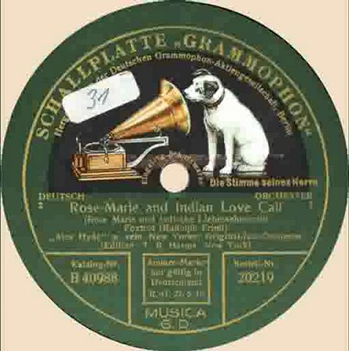 Rose Marie - Alex Hyde Jazz Orchestra in Berlin 1925