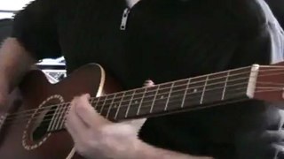 Traditional Delta Slide Blues in good ol' Germany - on Art & Lutherie AMI Steel parlor guitar
