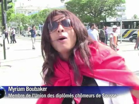 Tunisie: manifestation des diplômés chômeurs dans Tunis