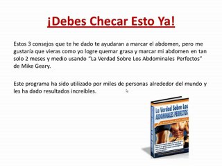 Como Tener Los Abdominales Marcados - 3 Consejos