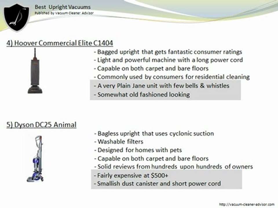 Top Ten Upright Vacuums
