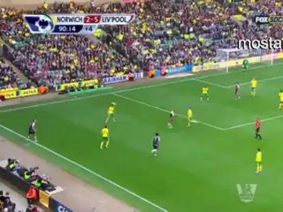 Luis Suarez v Norwich vs liverpool 2-5