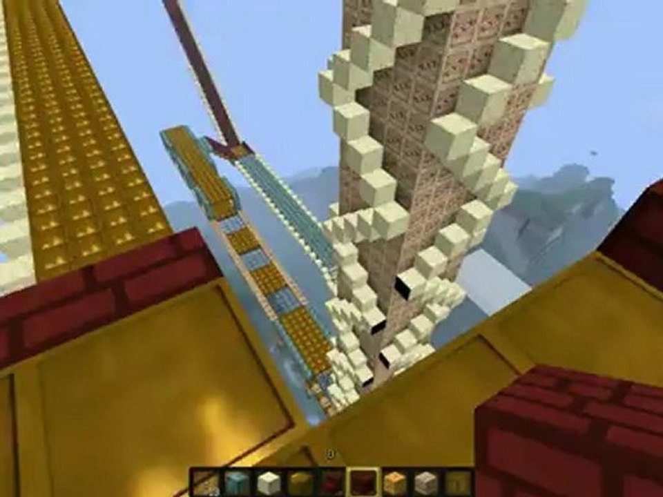 Minecraft la Tour de TNT crée par Badelnor