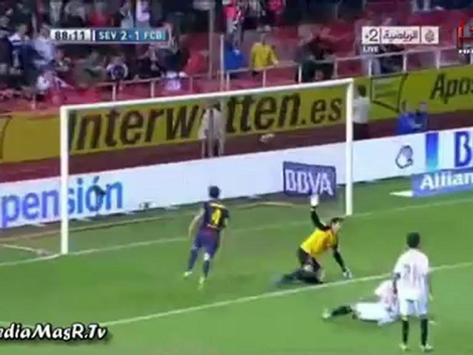 اهداف إشبيلية 2-3 برشلونة تعليق يوسف سيف