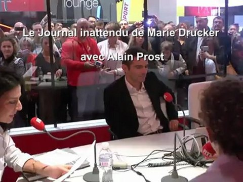 Marie Drucker recevait Alain Prost pour le Journal inattendu