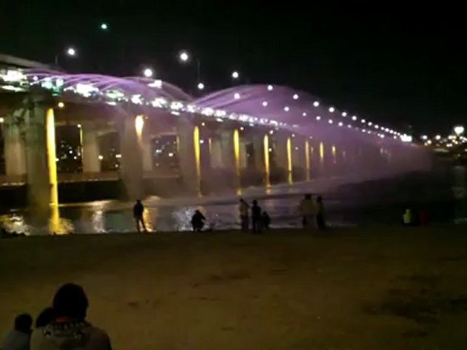 Seoul Korea Han River Water show