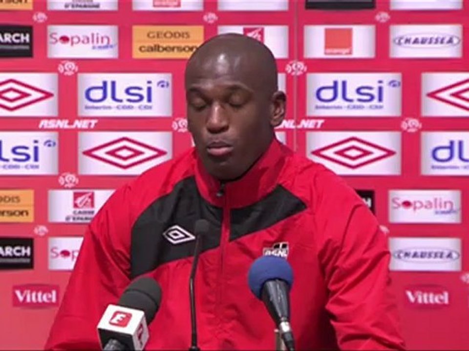 Conférence de presse AS Nancy Lorraine - Montpellier Hérault SC : Jean  FERNANDEZ (ASNL) - René GIRARD (MHSC) - saison 2012/2013