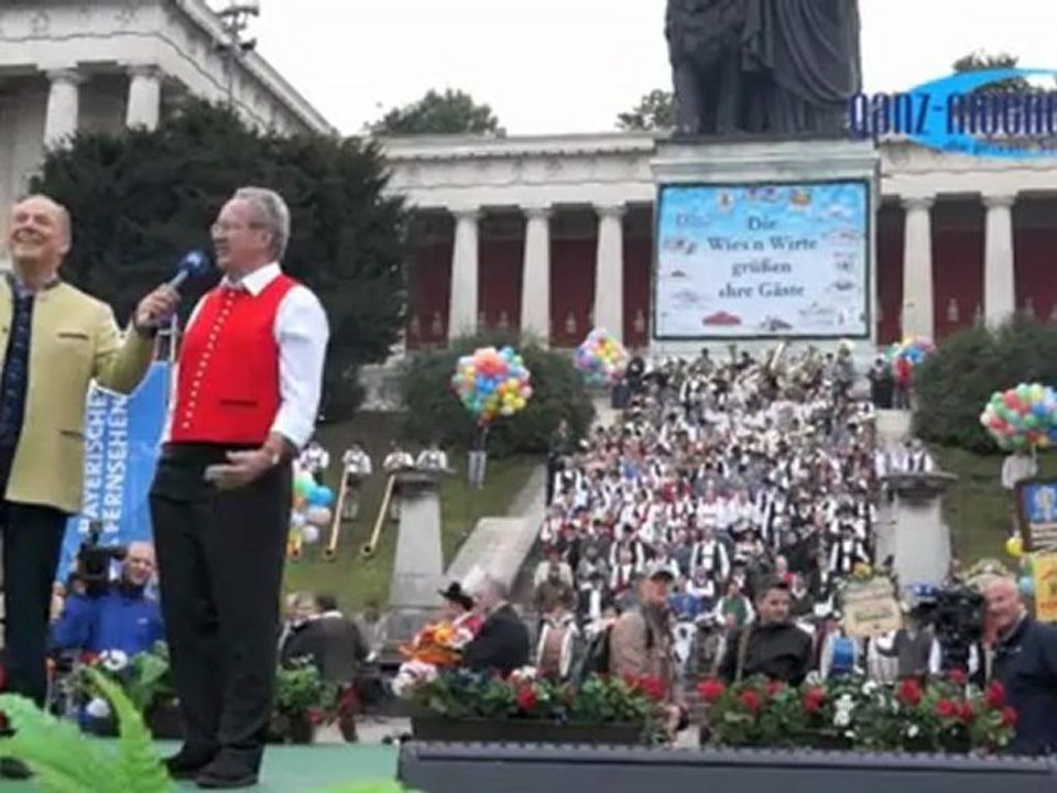 Teil 2: Wiesn-Kapellen 2012 Standkonzert vor der Bavaria
