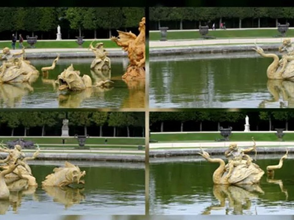 Le château de Versailles côté jardin