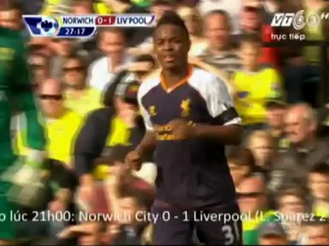 (Full Match) Norwich city 2-5 Liverpool 1st half 29/9/2012