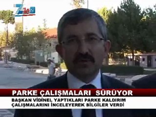 Zilede parke çalışmaları sürüyor