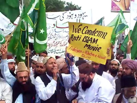 2012 09 14 Protest Against Blahphemous Movie Innoscence of Muslims Karachi Press Club - Speech by As Sayyed Aqeel Anjum Qadri