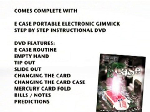 E Case by Mark Mason and JB Magic (DVD) - Card Magic Trick