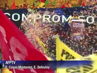 Venezuela: meeting du candidat anti-Chavez à la présidentielle