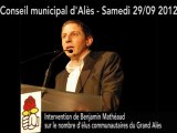 Conseil municipal d'Alès du samedi 29 septembre 2012 - Enregistrement n°2