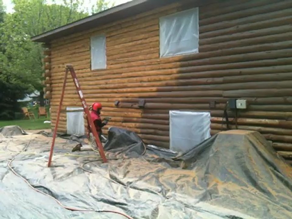 Blasting Dark logs