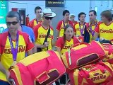 Los deportistas Paralímpicos regresan de Londres