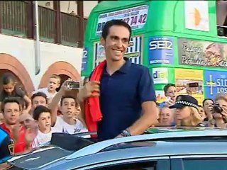 Pinto celebra la 'séptima' grande de Contador