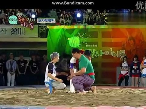 121001 Idol﻿ Wrestling Show MBC Chuseok Special ( Ricky fight cut)