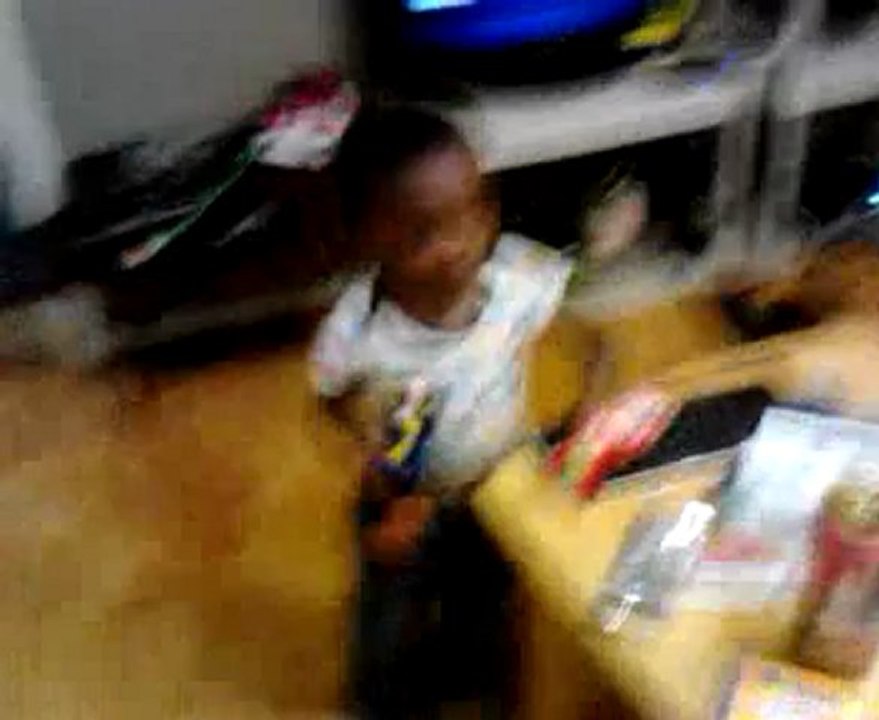 kid and his train