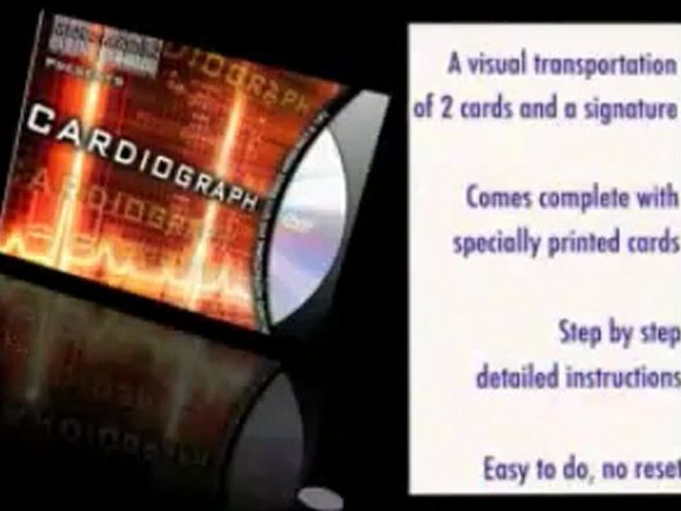 Cardiograph (BLUE) by Wayne Dobson and JB Magic (DVD) - Magic Trick