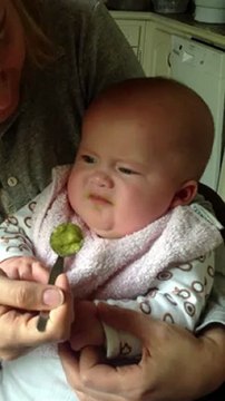 Maia, 1er petit pot de légumes :))