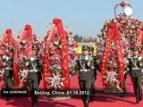 China marks National Day with flower-laying... - no comment