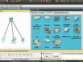 connect 3 pc's with one switch in a simulation software