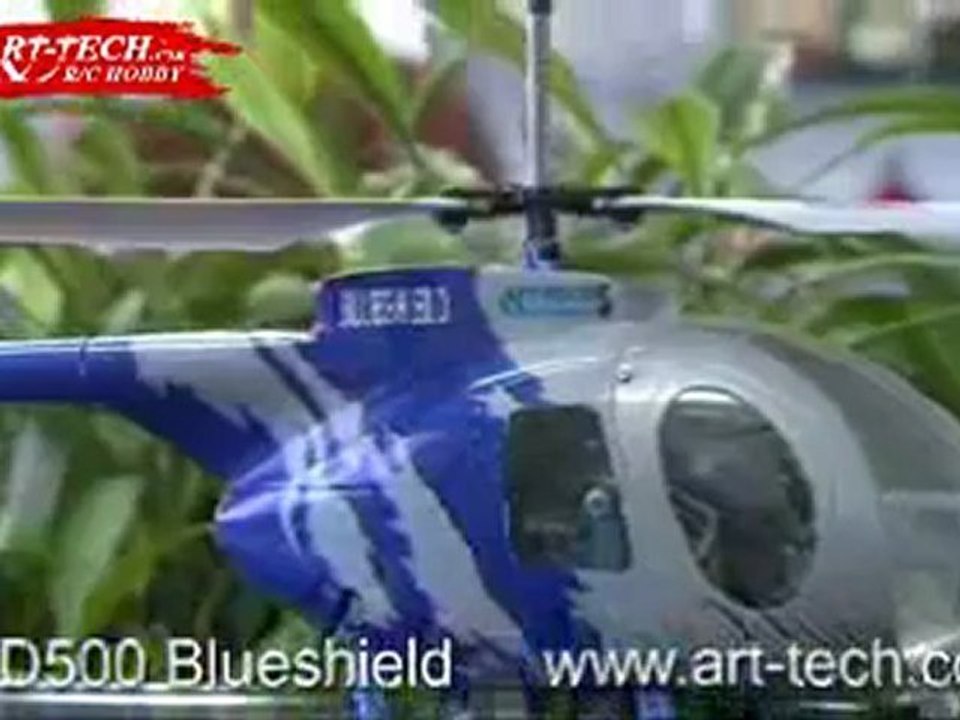 Art-Tech 11047 Medium MD 500 Blueshield 17" RC Helicopter 2.4Ghz