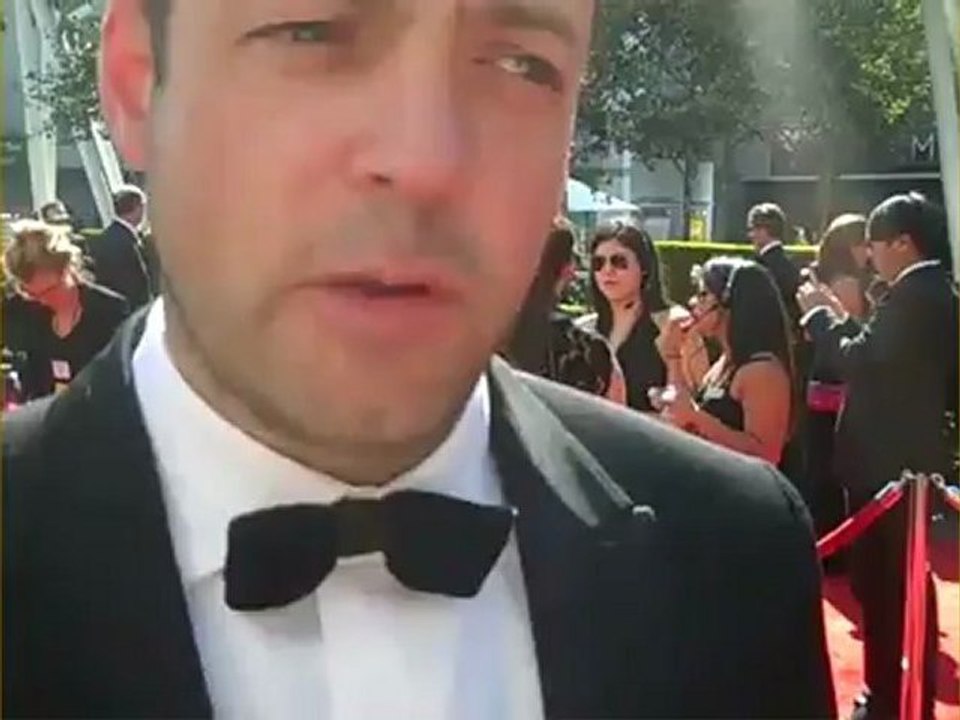 Downton Abbey's Gareth Neame on the red carpet at the Creative Emmys - 2012