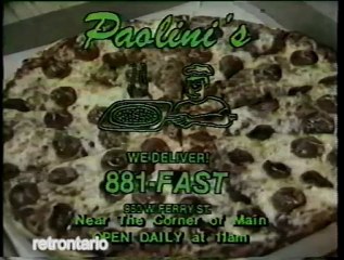 Paolini's Pizza Buffalo 881-FAST 1989