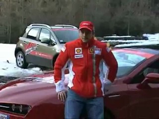 Kimi Räikkönen and Felipe Massa arriving at Ferrari Ski Days Madonna Campiglio 2007