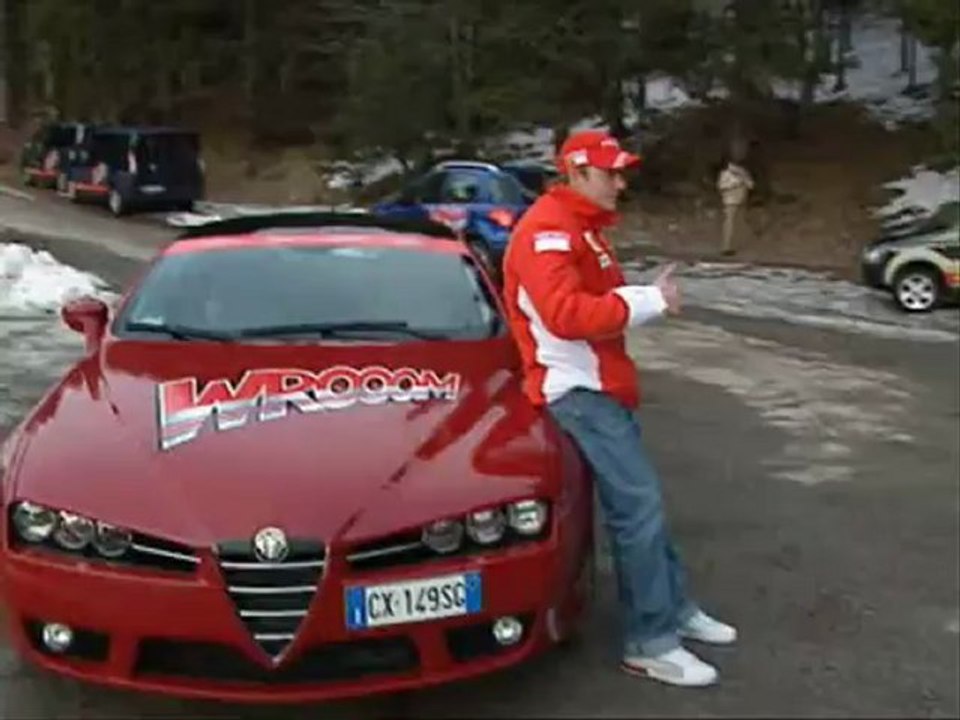 Kimi Räikkönen and Felipe Massa at Ferrari Ski Days Madonna Campiglio 2007