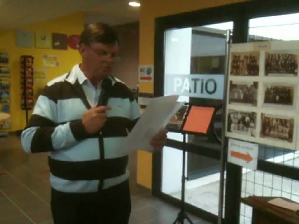 Vernissage de l'exposition "les écoliers d'antan"
