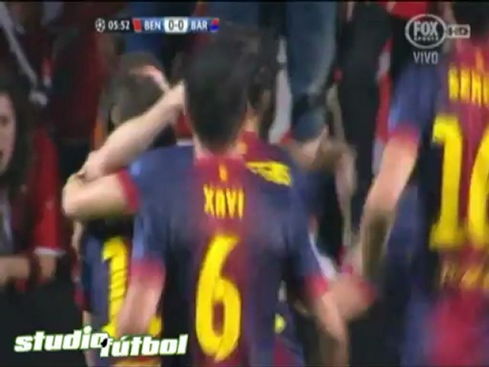SL Benfica 0 FC Barcelona 2 UEFA Champions League 2012-13